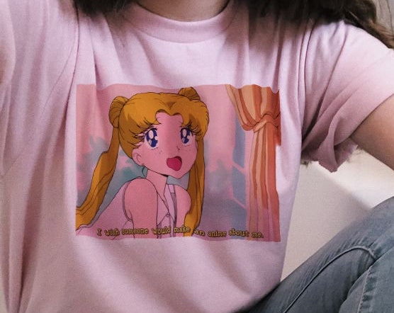 Sailor Moon Anime Shirt - Kawaii Aesthetic Harajuku Clothing