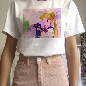 Sailor Moon Anime Tshirt - Kawaii Aesthetic Harajuku Clothing