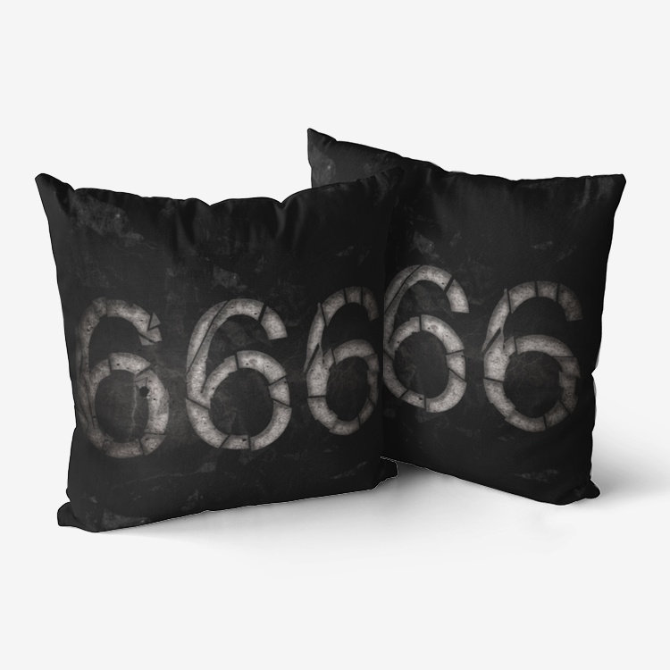 Satan Baphomet Cushion Cover - Gothic Devil Throw Pillow