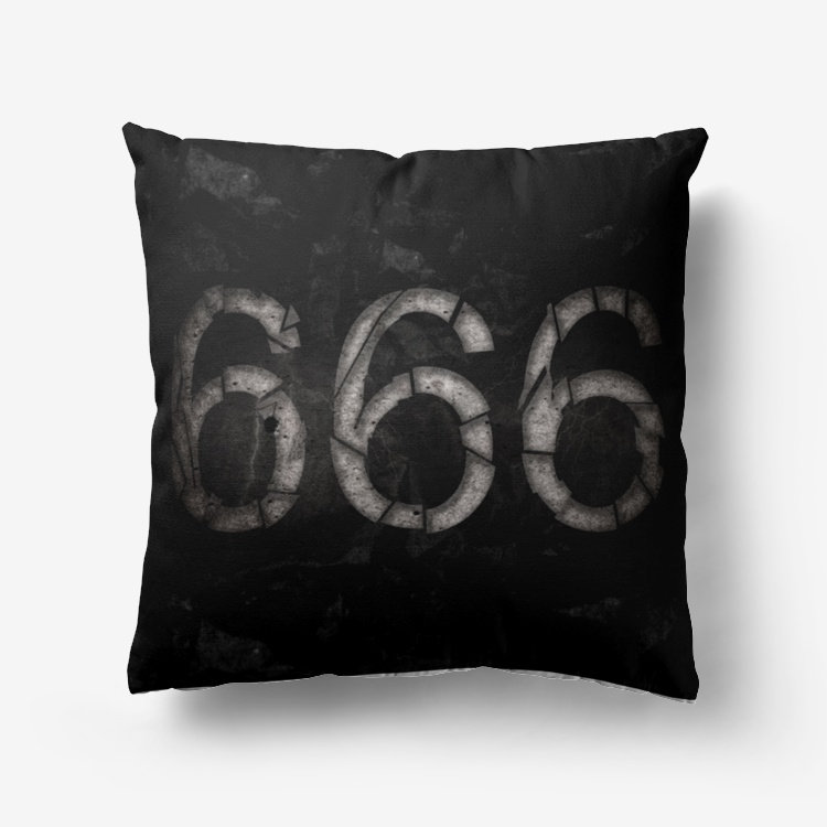 Satan Baphomet Cushion Cover - Gothic Devil Throw Pillow