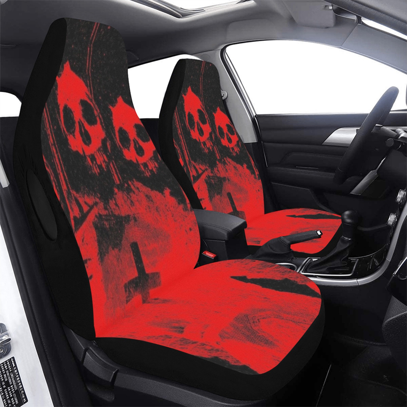 Satanic Baphomet Car Seat Covers - Set of 2