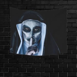 Satanic Nun Tapestry - Y2K Clothing Fashion