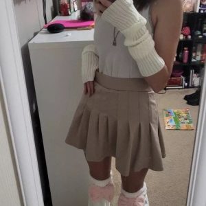 Soft Bow Leg Warmers - Y2K Clothing Fashion