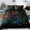 Starry Boho Moon and Galaxy Bedding Set - Dreamy and Celestial Bed Decor