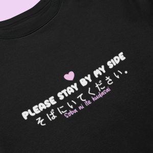 Stay By My Side - Y2K Crop Sweatshirt