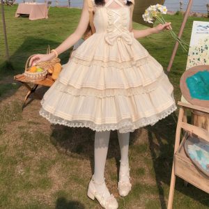 Stunning Beige Fairy Lolita Dress for Enchanting Occasions