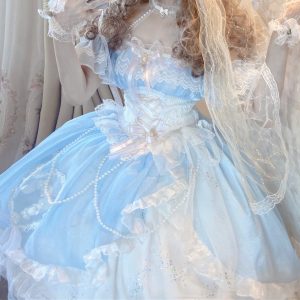 Stunning Blue Fairy Lolita Dress - Enchanting and Ethereal