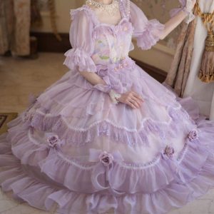 Stunning Purple Lolita Cosplay Dress - Unleash Your Inner Anime Enthusiast
