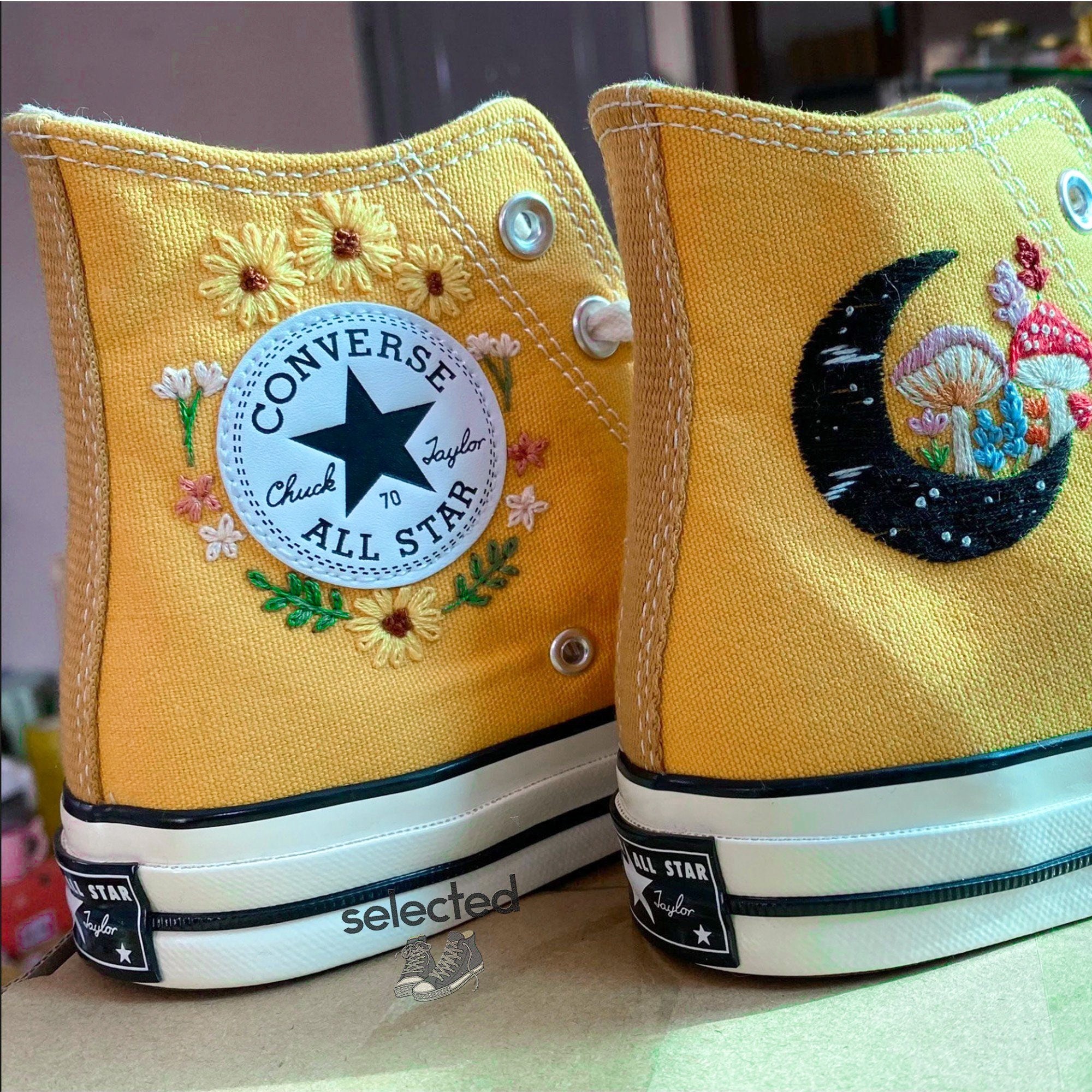 Stylish Embroidered Converse Sneakers for Trendy Footwear Lovers