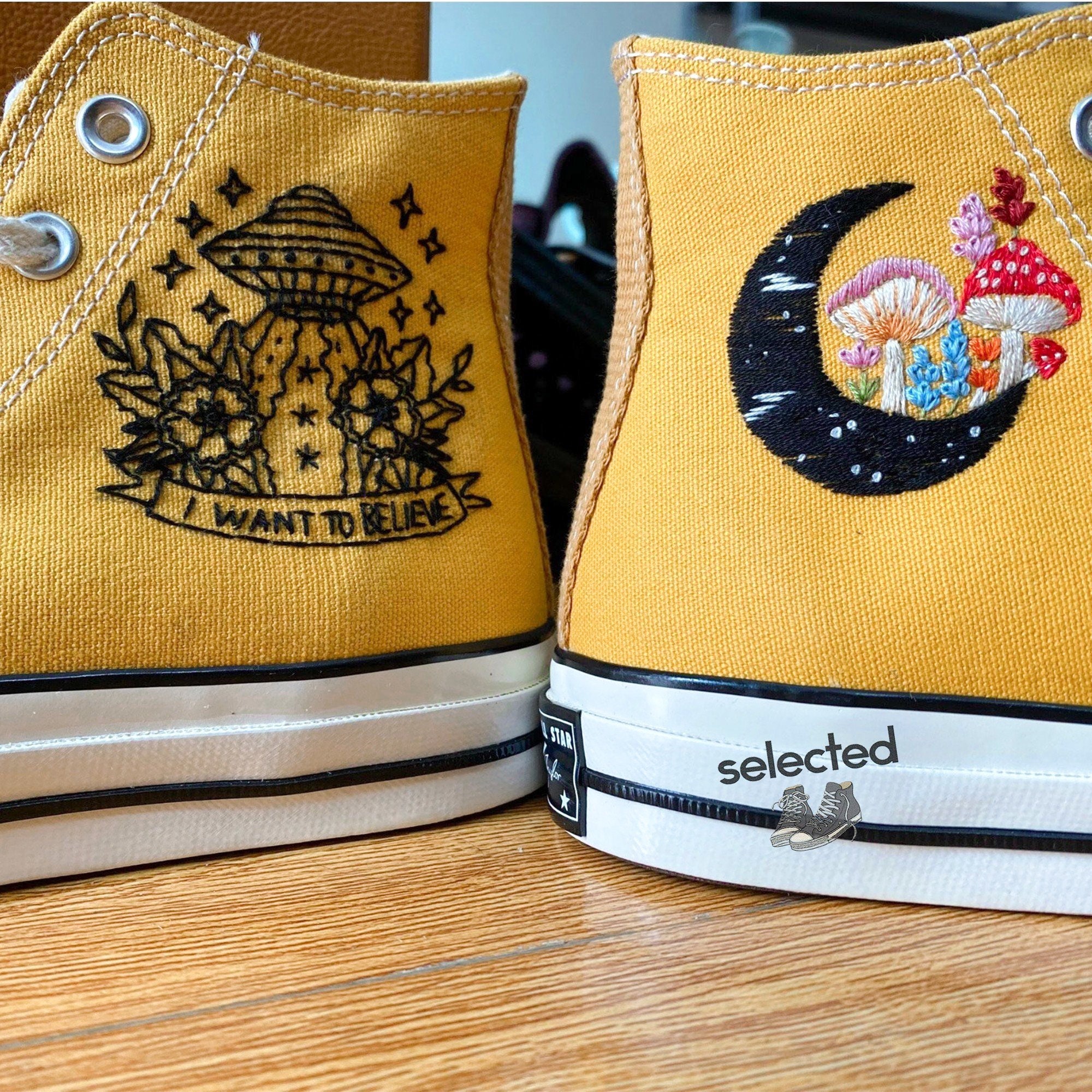 Stylish Embroidered Converse Sneakers for Trendy Footwear Lovers