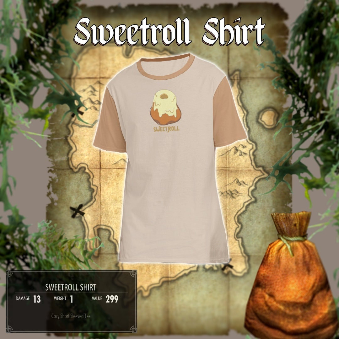 Sweetroll T-shirt - Unisex Medieval Gamer Gift