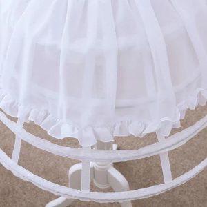 Victorian Bustle Cage Hoop Skirt - Y2K Clothing