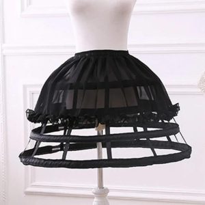 Victorian Bustle Cage Hoop Skirt - Y2K Clothing