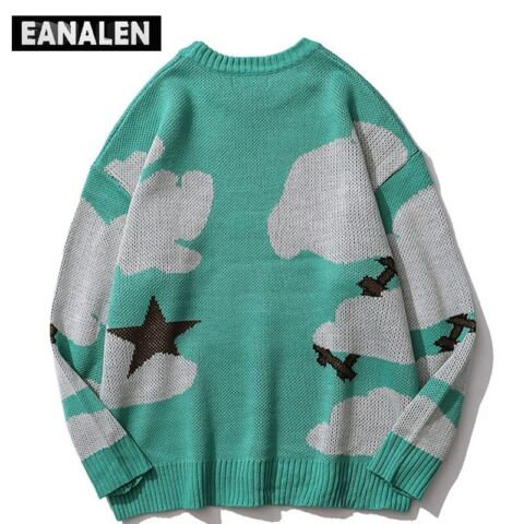 Vintage Anime Sweater - Unisex Green Streetwear