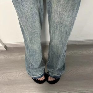 Vintage Blue Baggy Jeans - Y2K Harajuku Style