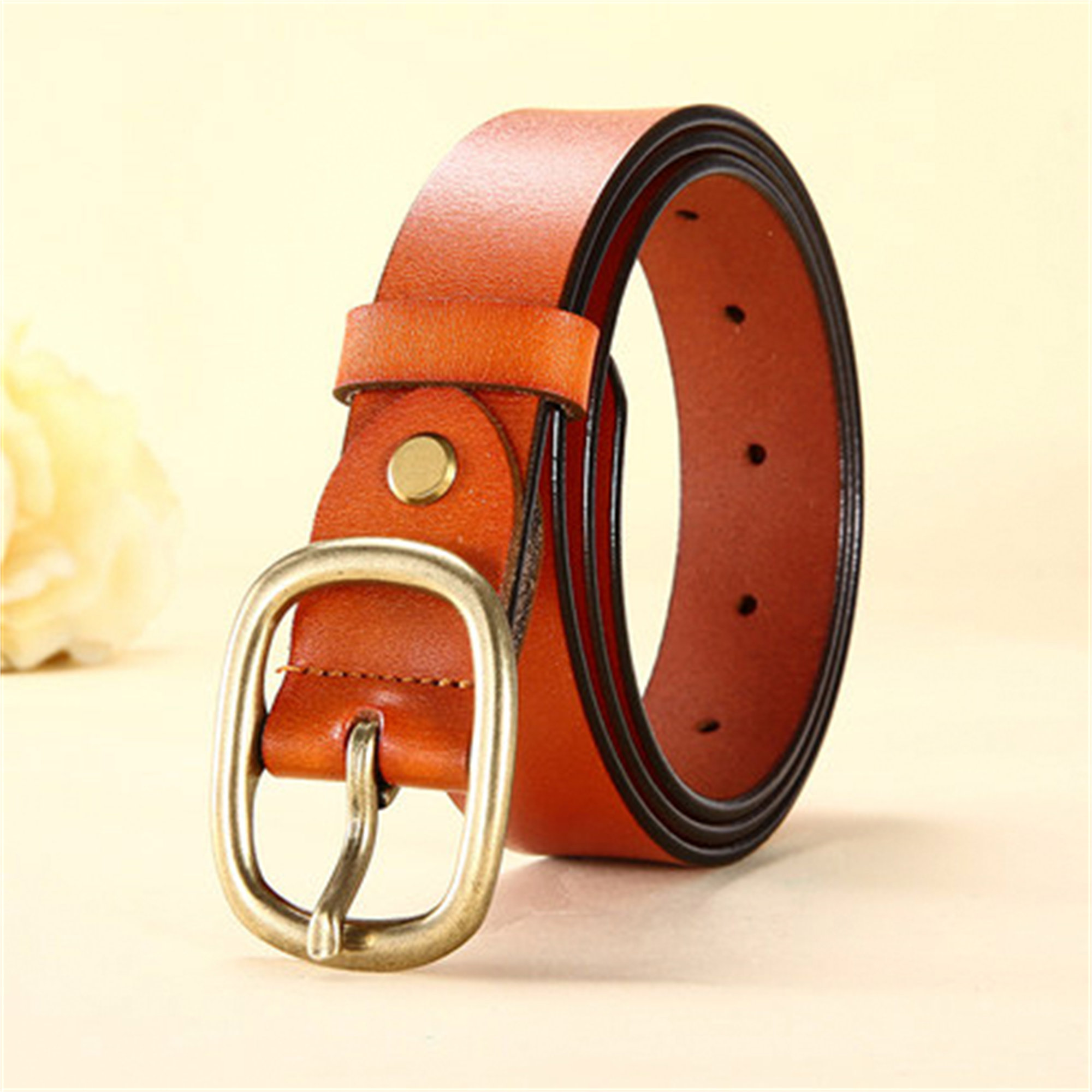 Vintage Leather Belt for Women
