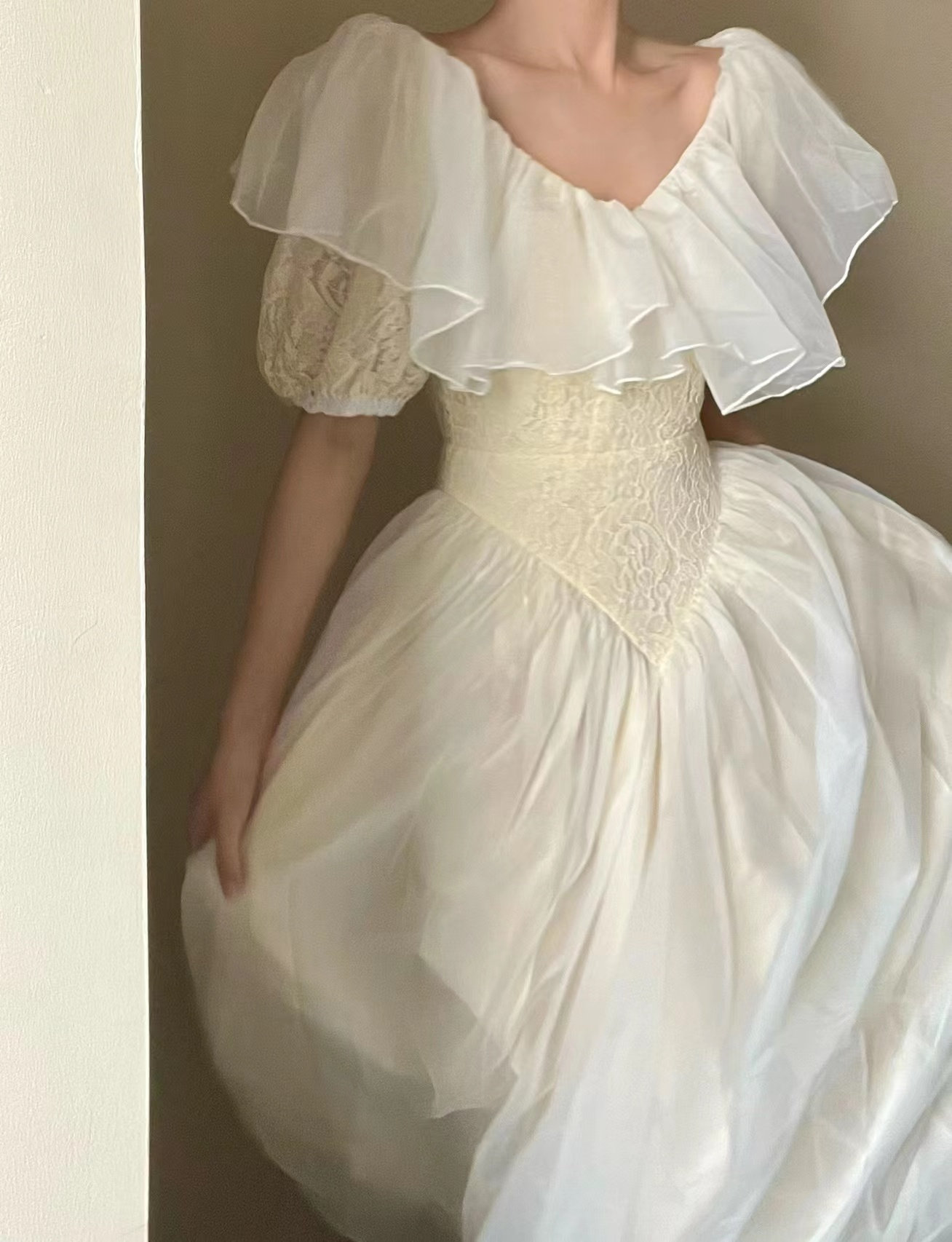 Vintage Lotty Dress - French Victorian Wedding Style