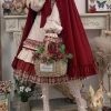 Vintage Red Riding Hood Lolita Dress - Perfect for Cosplay or Halloween Costume