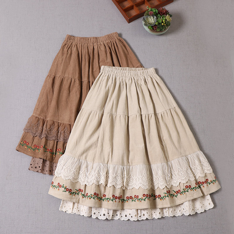 Vintage Y2K Cottagecore Renaissance Skirt | Romantic Floral Print