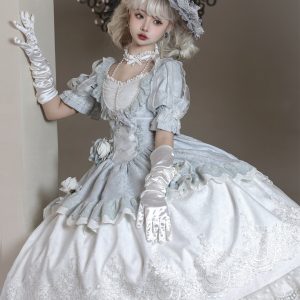 Vintage Y2K Fairy Tale Lolita Dress - Enchanting and Whimsical