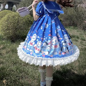 White Fairy Princess Lolita Fashion Cosplay Sweet OP Dress