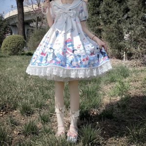 White Fairy Princess Lolita Fashion Cosplay Sweet OP Dress