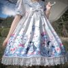 White Fairy Princess Lolita Fashion Cosplay Sweet OP Dress