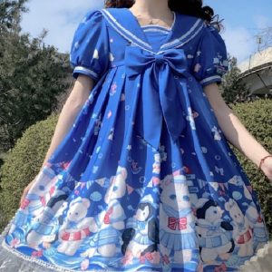 White Fairy Princess Lolita Fashion Cosplay Sweet OP Dress