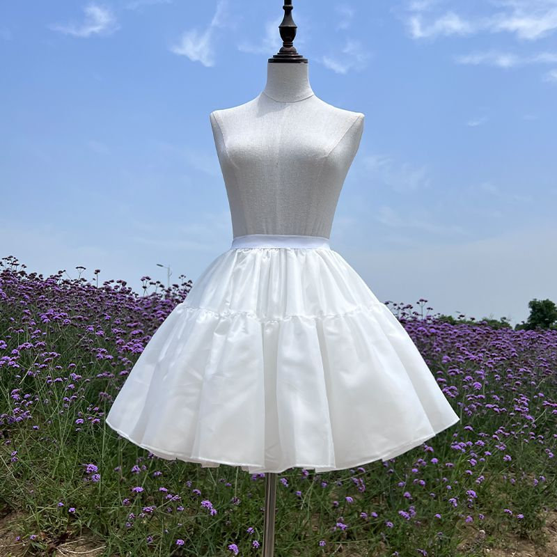 White Fluffy Petticoat for Y2K Clothing Fashion