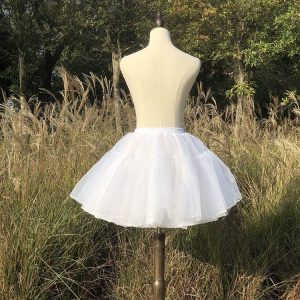 White Fluffy Petticoat for Y2K Clothing Fashion