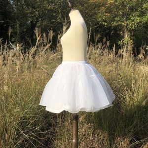 White Fluffy Petticoat for Y2K Clothing Fashion