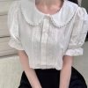 White Lolita Blouse - Y2K Summer Fashion