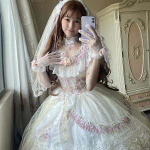 White Off-shoulder Lace Prom Princess Party Costume Dress