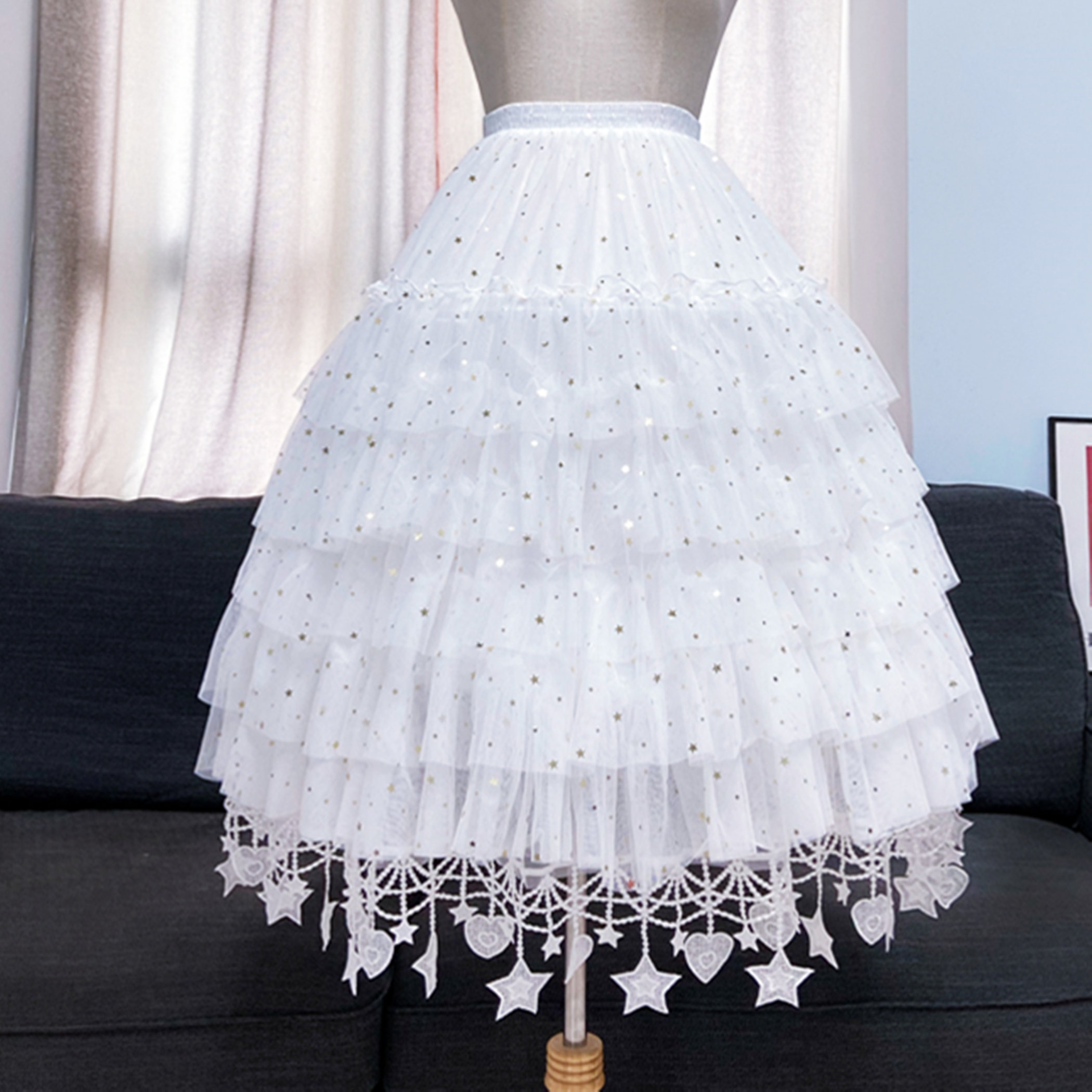 White Petticoat for Bridesmaid Skirt