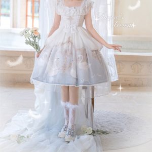 White Swan Lolita Dress - Kawaii Princess Style