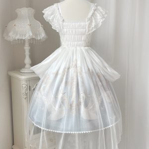 White Swan Lolita Dress - Kawaii Princess Style