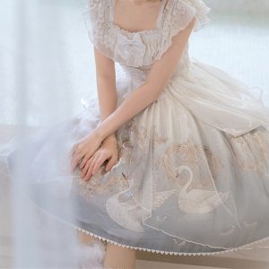 White Swan Lolita Dress - Kawaii Princess Style