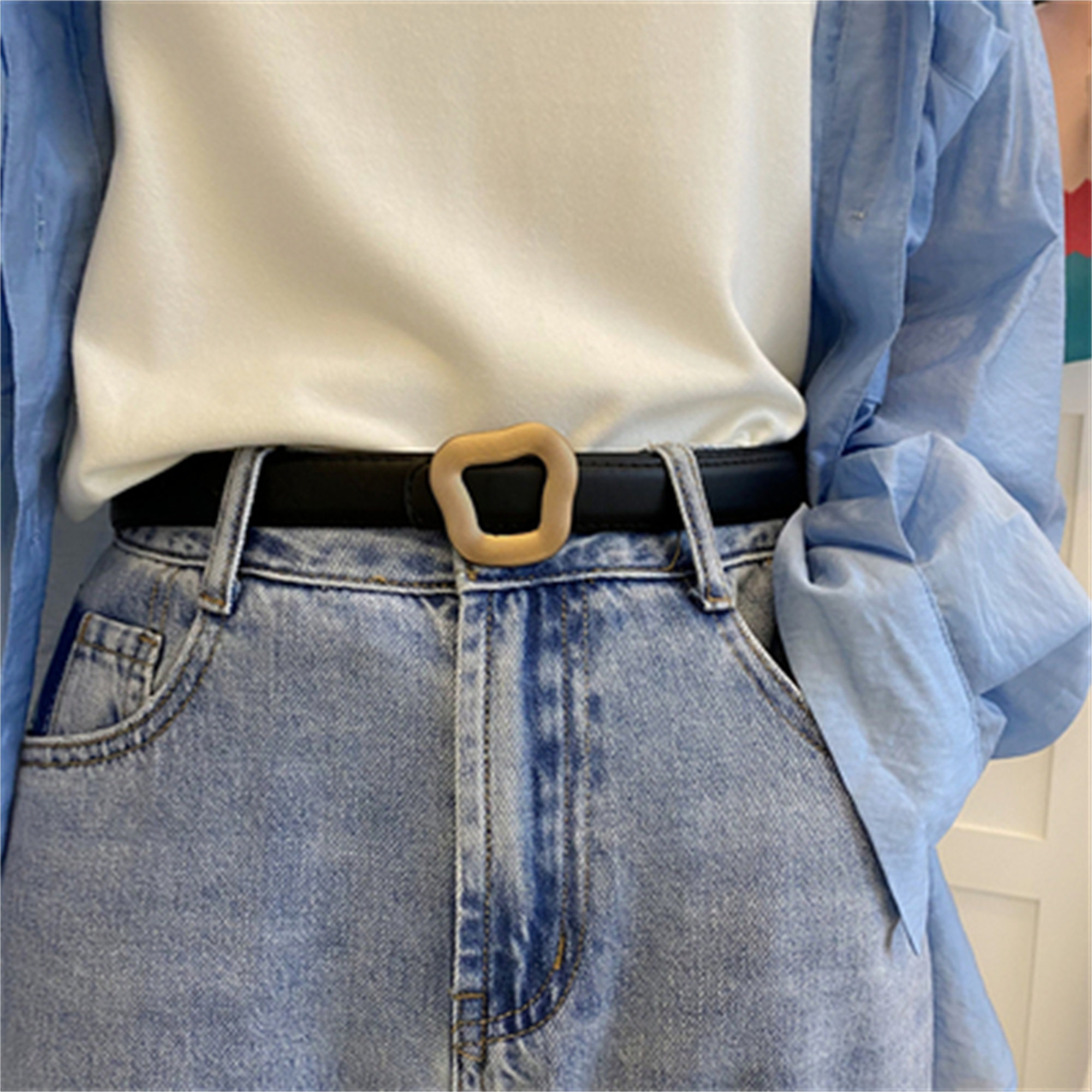 Women's Cool Jeans Belt - Irregular Buckle