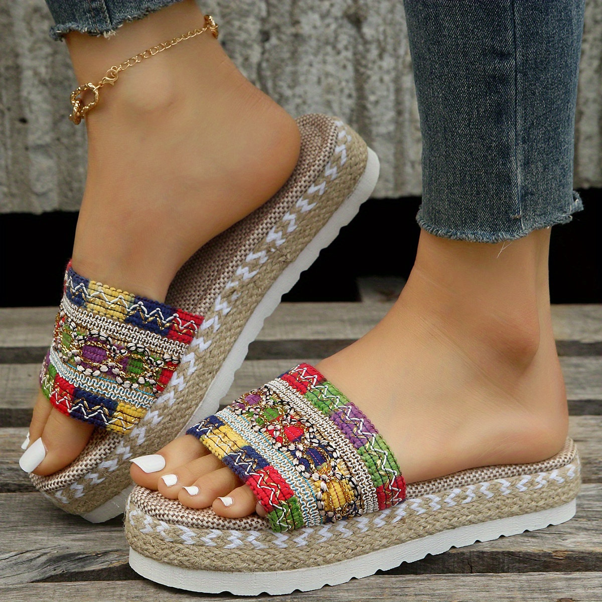 Women's Ethnic Style Espadrilles Sandals