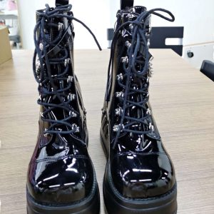 Women's Handmade Metal Punk Rock Platform Boots