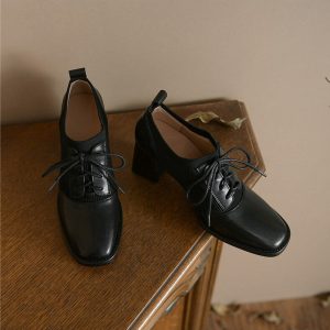 Women's Oxford Pump Heels - British Dress Shoes