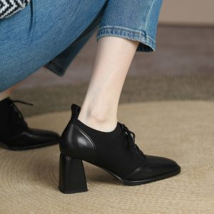 Women's Oxford Pump Heels - British Dress Shoes