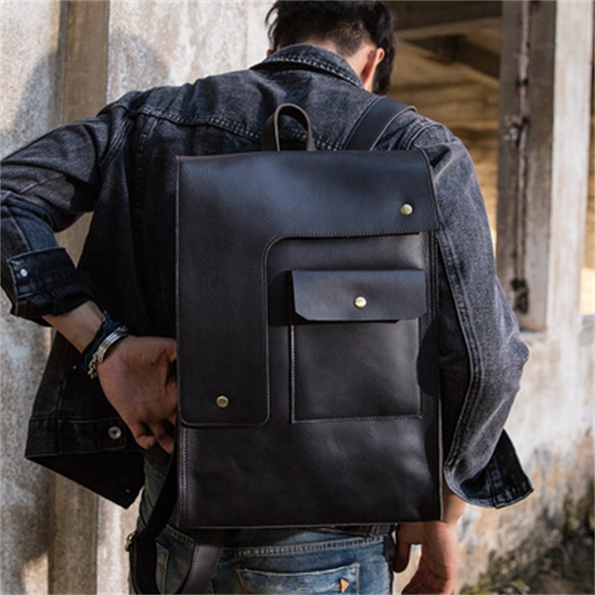 Y2K 13" Laptop Backpack, Large Capacity Weekender Bag for Men