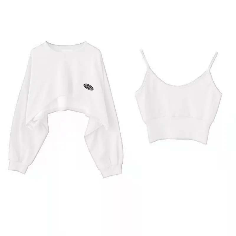 Y2K Baby Tee - Daily Casual Two-piece Blouse