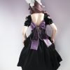 Y2K Black Dress with Big Bow - Gothic Lolita Princess Party Costume