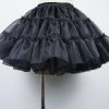 Y2K Black Tulle Lolita Petticoat for Women