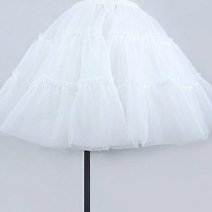 Y2K Black Tulle Lolita Petticoat for Women