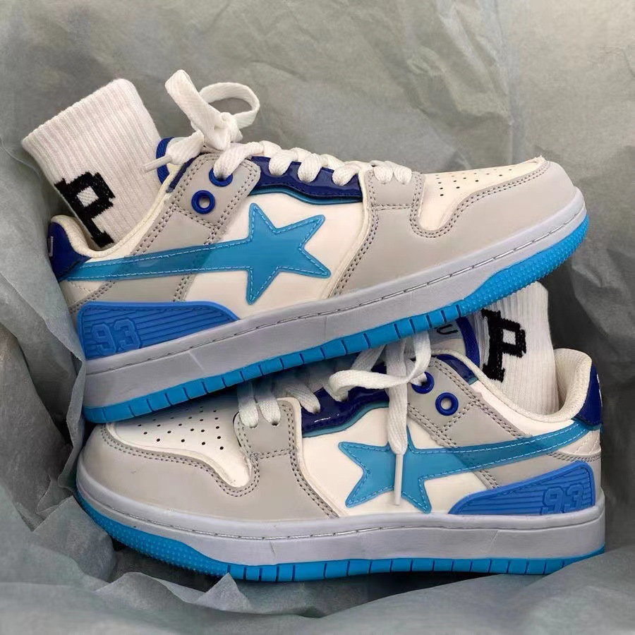 Y2K Blue BAPE STA Shoes - Iconic Fashion Statement