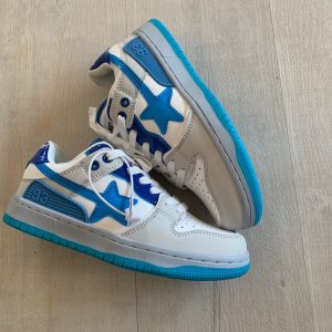 Y2K Blue BAPE STA Shoes - Iconic Fashion Statement