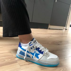 Y2K Blue BAPE STA Shoes - Iconic Fashion Statement